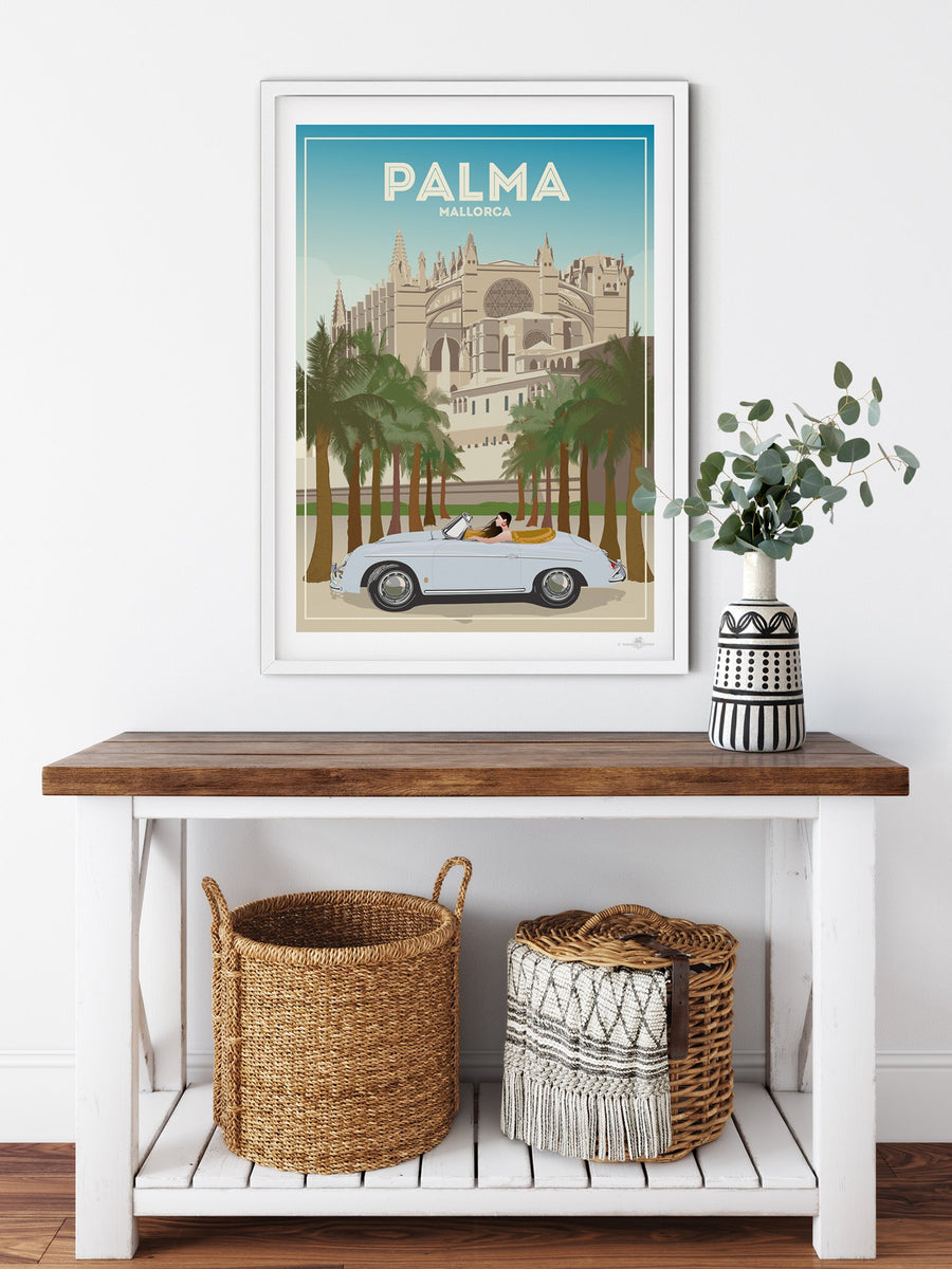 Palma de Mallorca Cathedral poster print – paradise posters