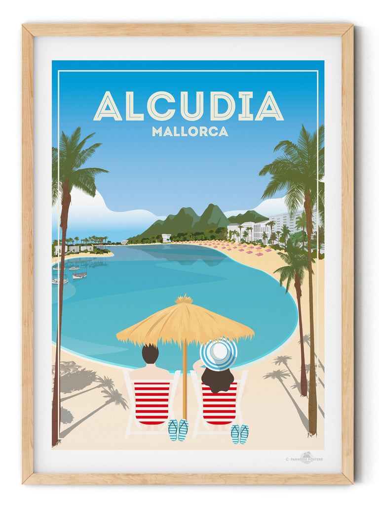 Alcudia Mallorca poster print - Paradise Posters