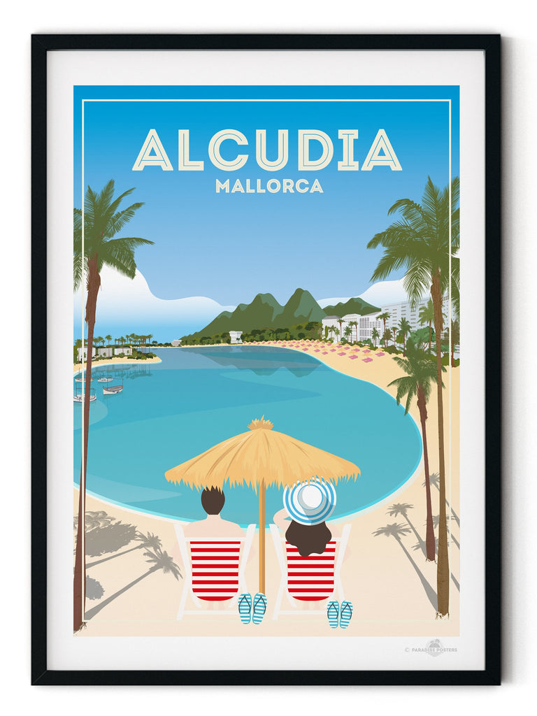 Alcudia Mallorca poster print - Paradise Posters