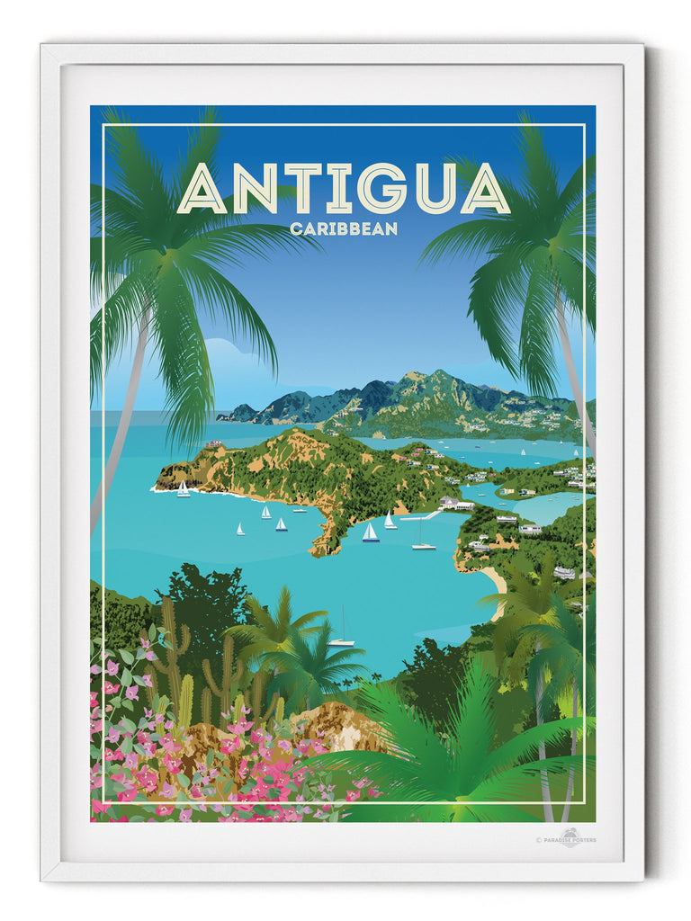 Antigua Caribbean poster print - Paradise Posters