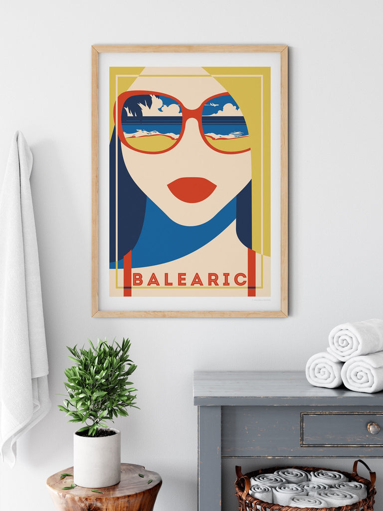 Balearic Retro poster print - Paradise Posters