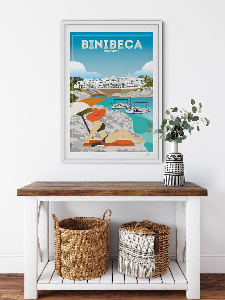 Binibequer Menorca poster print - Paradise Posters