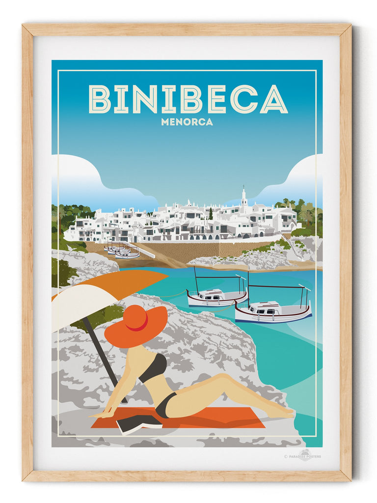 Binibequer Menorca poster print - Paradise Posters