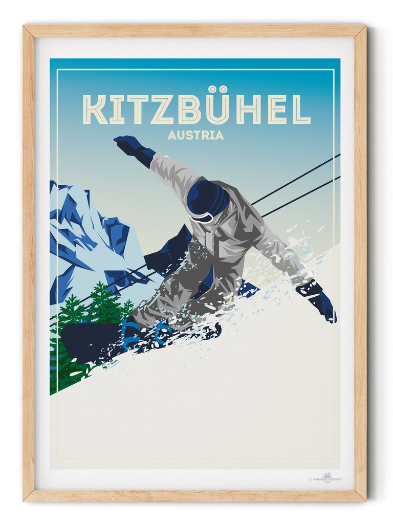 Kitzbuhel Austria poster print - Paradise Posters