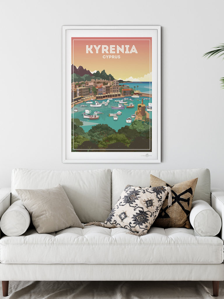 Kyrenia Cyprus poster print - Paradise Posters