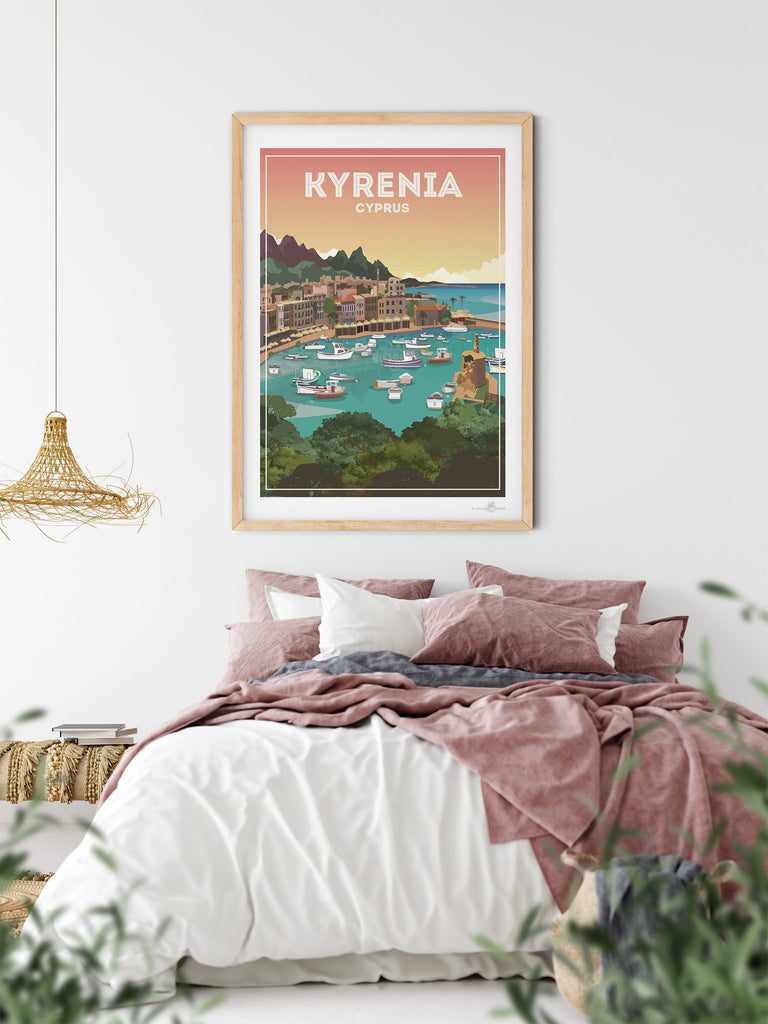 Kyrenia Cyprus poster print - Paradise Posters