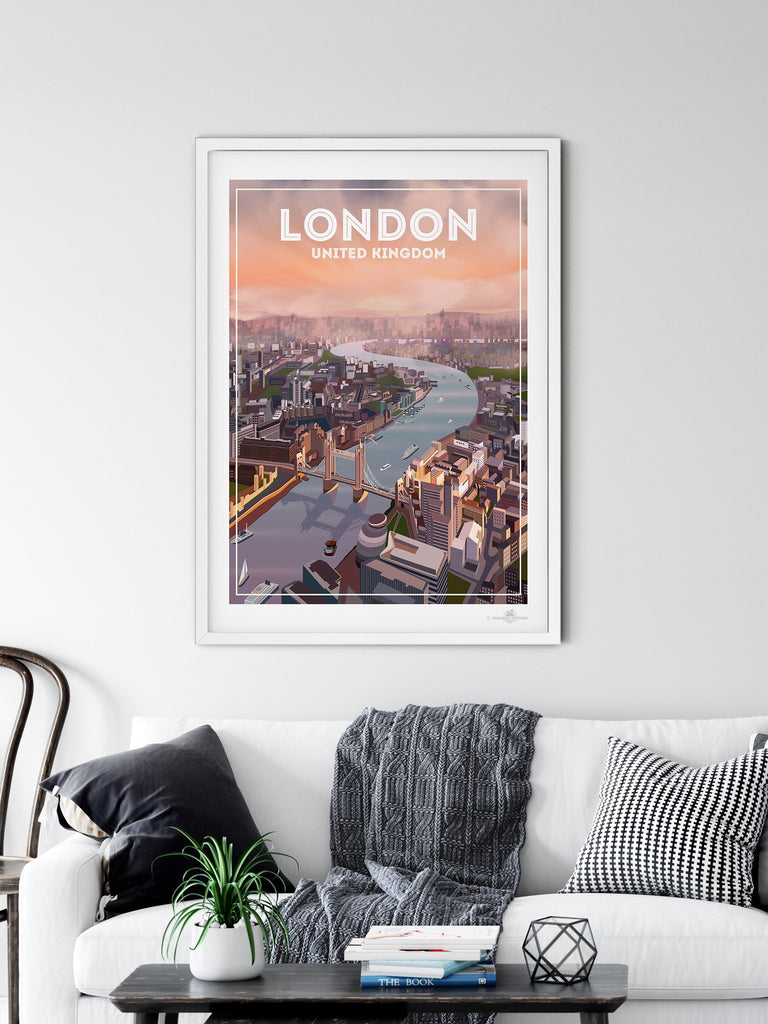 London United Kingdom poster print - Paradise Posters