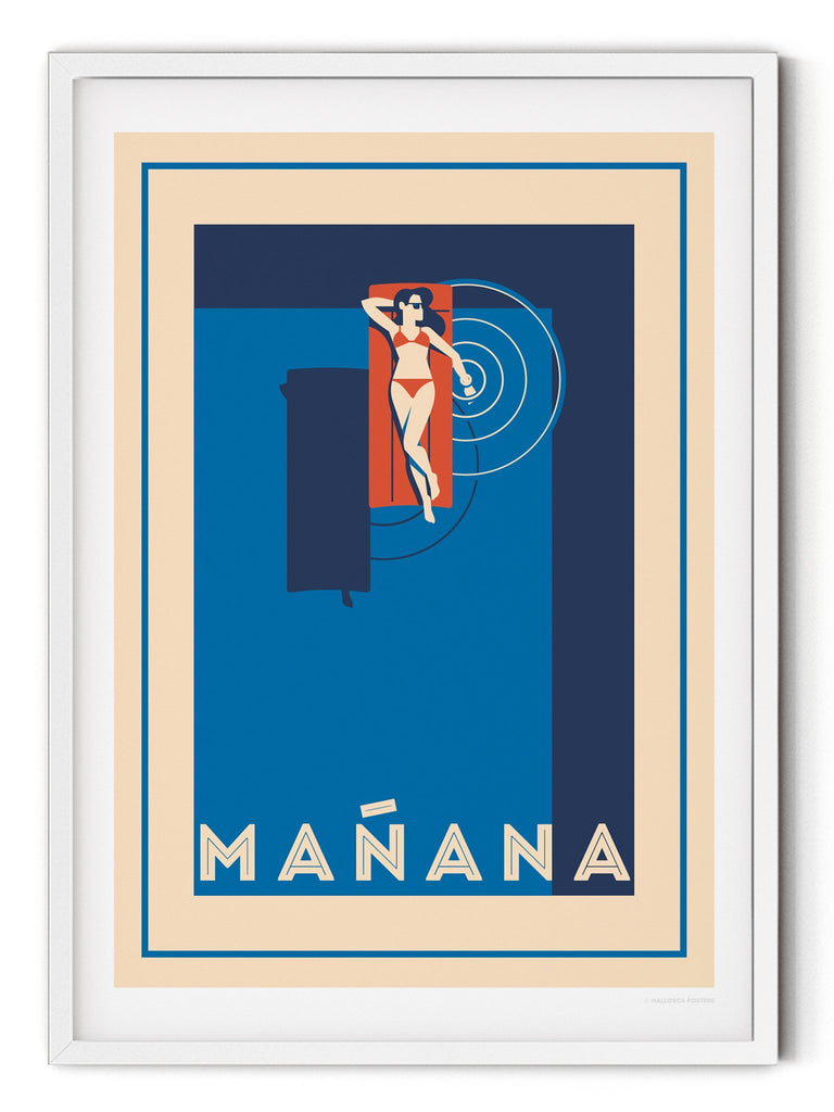 Manana Retro poster print - Paradise Posters