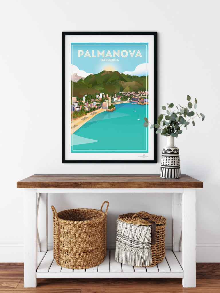 Palma Nova Mallorca poster print - Paradise Posters