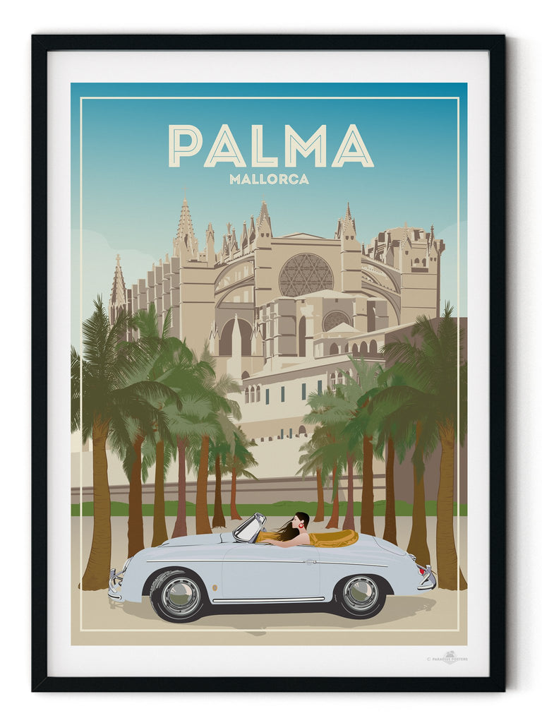 Palma de Mallorca Cathedral poster print - Paradise Posters