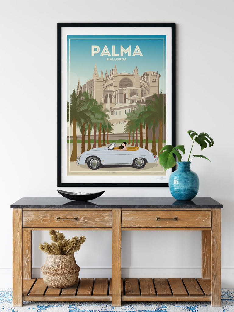 Palma de Mallorca Cathedral poster print - Paradise Posters