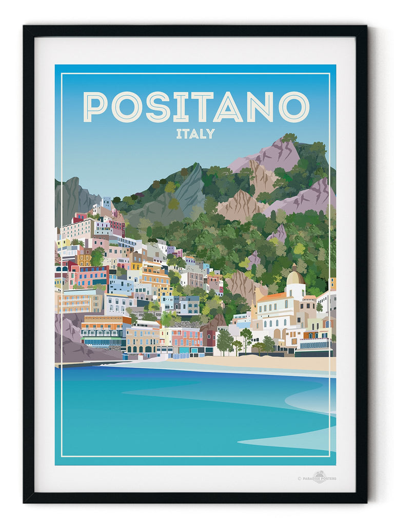 Positano Italy Poster Print - Paradise Posters