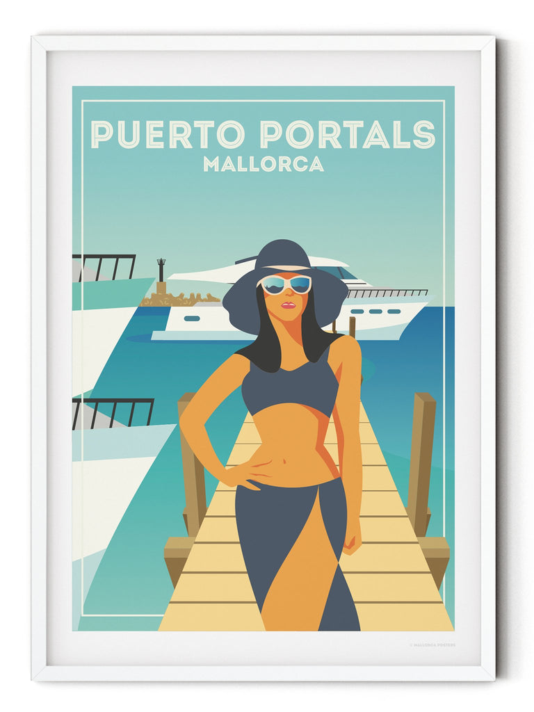 Puerto Portals Mallorca poster print - Paradise Posters