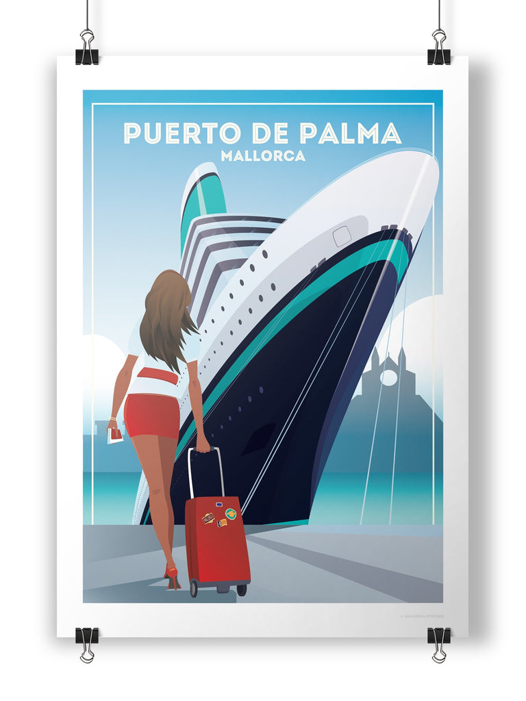 Puerto de Palma Mallorca poster print - Paradise Posters