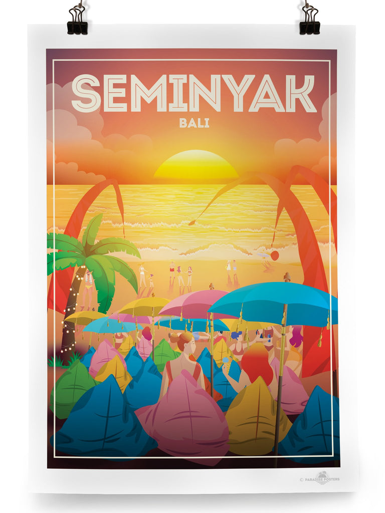 Seminyak Bali poster print - Paradise Posters